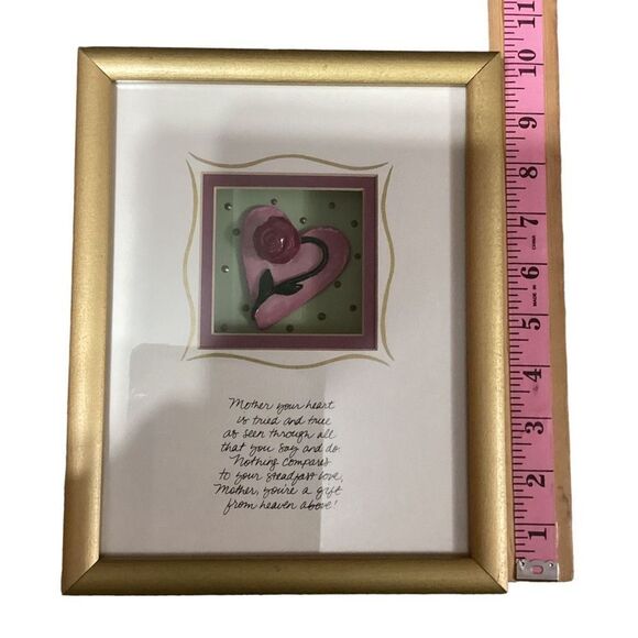Heart and Rose 3D Framed Wall Decor Picture - Picture 6 of 12